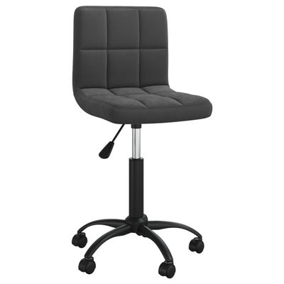 vidaXL Otočná jedálenská stolička čierna zamatová