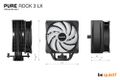 Be quiet! chladič CPU PURE ROCK 3 LX / 120mm PWM ARGB fan / 4xheatpipe / stříbrný Chladic, pro CPU, pro Intel i AMD, socket 1851, 1700, 1200, 1150, 1151, 1155, AM5, AM4, 190W TDP, 120mm ventilátor, 4 heatpipes
