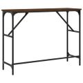vidaXL Konzolový stolík hnedý dub 100x32x75 cm kompozitné drevo