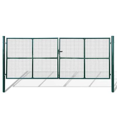 vidaXL Pletená záhradná brána 400x150 cm