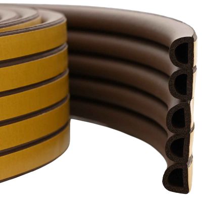 vidaXL Samolepiaca tesniaca páska na okno Hnedá 9 x 8 mm 100 m