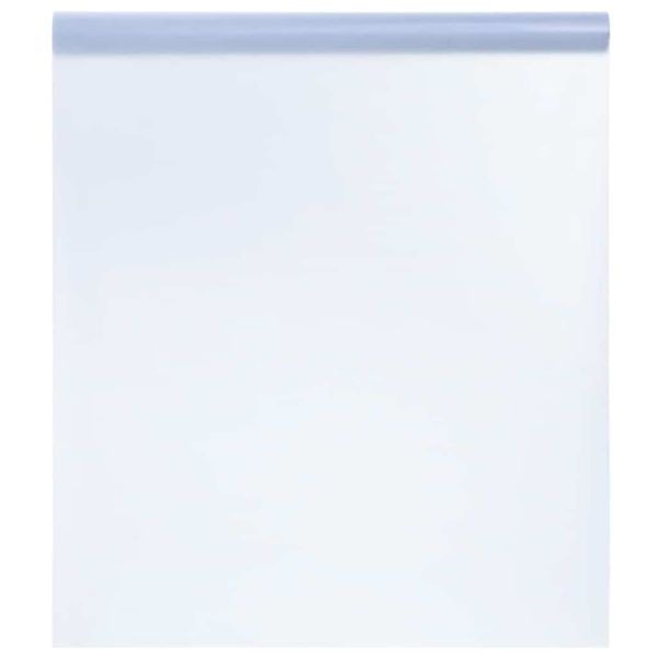 vidaXL Okenná fólia statická matná sivá 90x500 cm PVC