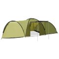 vidaXL Kempingový iglu stan 650x240x190 cm pre 8 osôb, zelený