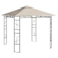 vidaXL Altánok 3x3x2,7 m krémový 160 g/m²