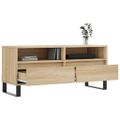 vidaXL TV skrinka dub sonoma 100x34,5x44,5 cm spracované drevo