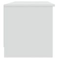 vidaXL TV stolík biely 102x35,5x36,5 cm spracované drevo