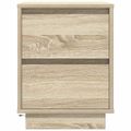 vidaXL Nočné skrinky s LED osvetlením 2 ks Dub sonoma 38x34x50 cm