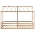 vidaXL Detská posteľ so strechou 80x200 cm borovicový masív