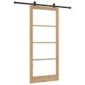 vidaXL Posuvné dvere ORKDAL 93 x 211 cm Prírodná a čierna
