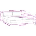 vidaXL Box Spring Posteľ s matracmi Čierna 200x210 cm Zamat