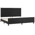 vidaXL Posteľný rám s čelom čierny 200x200 cm umelá koža