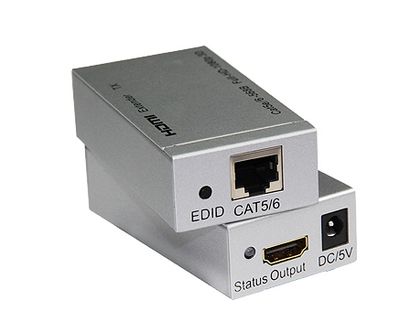 HDMI extender na 60m cez jeden kábel Cat5e/Cat6
