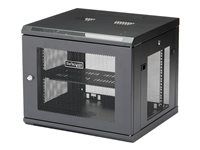 4-Post Adjustable Depth (2" to 19") Network Equipment Enclosure with Cable Management (RK920WALM)" - Rozvádzačová skriňa - montáž na stenu - čierna - 9U