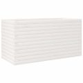 vidaXL Záhradný kvetináč biely 90x40x45,5 cm masívna borovica