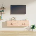 vidaXL Nástenné skrinky 2 ks 60x30x30 cm masívna borovica