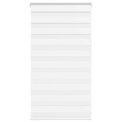 vidaXL Zebra roleta biela 70x100 cm šírka látky 65,9 cm polyester