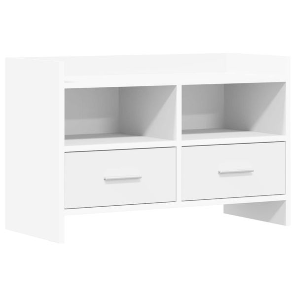 vidaXL TV skrinka 71,5 x 33 x 47 cm Biela Kompozitné drevo