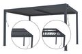 Bioklimatická pergola G21 Austin 4x3 m, antracitová hliníková