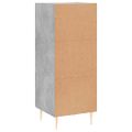vidaXL Komoda betónovo sivá 34,5x34x90 cm spracované drevo
