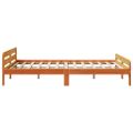 vidaXL Posteľ s matracom voskový 150x200 cm masívna borovica