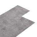 vidaXL Nesamolepiace podlahové dosky, PVC 4,46 m² 3mm, cementovo hnedé