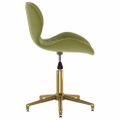335042 vidaXL Swivel Dining Chair Light Green Velvet