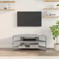 vidaXL RohováTVskriňa 102x40,5x45cm Betónová šedá Kompozitné drevo