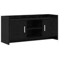 vidaXL TV skrinka 102 x 33 x 47 cm Čierny dub Kompozitné drevo