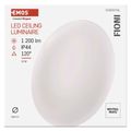 LED prisadené svietidlo FIONI, kruhové biele 12W, IP44, Neutrálna biela
