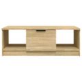 vidaXL Konferenčný stolík dub sonoma 102x50x36 cm kompozitné drevo