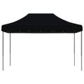 vidaXL Skladací pop-up párty stan čierny 410x279x315 cm