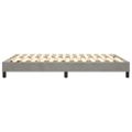 vidaXL Posteľný rám s boxspringom bledosivý 140x190 cm zamat