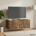 vidaXL Nástenná TV skrinka 78,5 x 41 x 30 cm Dymový dub
