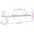 vidaXL Denná posteľ s matracom 80x200 cm masívna borovica