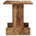 vidaXL Koncový stôl Staré drevo 35,5 x 35 x 40 cm Kompozitné drevo
