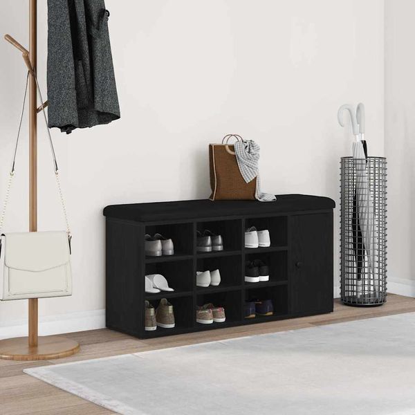 vidaXL Úložná lavička Čierny dub 102 x 32 x 50 cm Kompozitné drevo