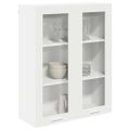 vidaXL Závesná skrinka Biela 80 x 31 x 100 cm Kompozitné drevo