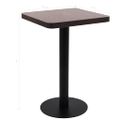 vidaXL Bistro stolík tmavohnedý 50x50 cm MDF