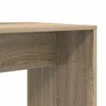 vidaXL Stôl s poličkou Sonoma dub 138,5 x 55 x 143 cm Kompozitné drevo