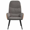 vidaXL Relaxačné kreslo bledosivé látkové
