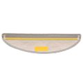vidaXL Schodové rohože samolepiace sisalové 30 ks 56x17x3 cm platinové