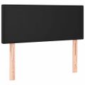 vidaXL Boxspring posteľ s matracom a LED čierna 80x200 cm umelá koža