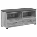 vidaXL Predsieňová lavica Sivá Sonoma 100 x 38 x 46 cm