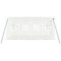 vidaXL Fóliovník s oceľovým rámom biely 8 m² 4x2x2 m