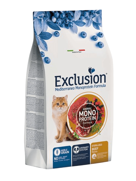 EXCLUSION NGCSB01 CAT granule pre sterilizované mačky - hovädzie, 1,5kg