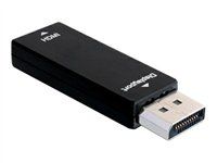 HDMI adaptér - DisplayPort s pinmi (male) do HDMI so zdierkami (female) - čierna