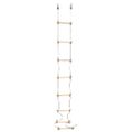 vidaXL Detský lanový rebrík 290 cm drevený