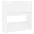 vidaXL Nástenné skrinky na topánky 4 ks, biele 60x18x60 cm