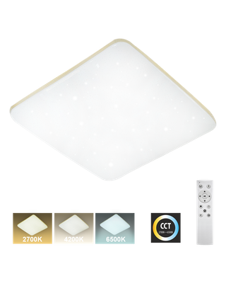 LED stropné svietidlo TR-615S - MANA 60W 5700lm 53x53cm CCT + ovládač Trixline