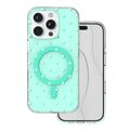 Obal Bubble Dots Mag pre iPhone 16 Pro 6,3" zelený